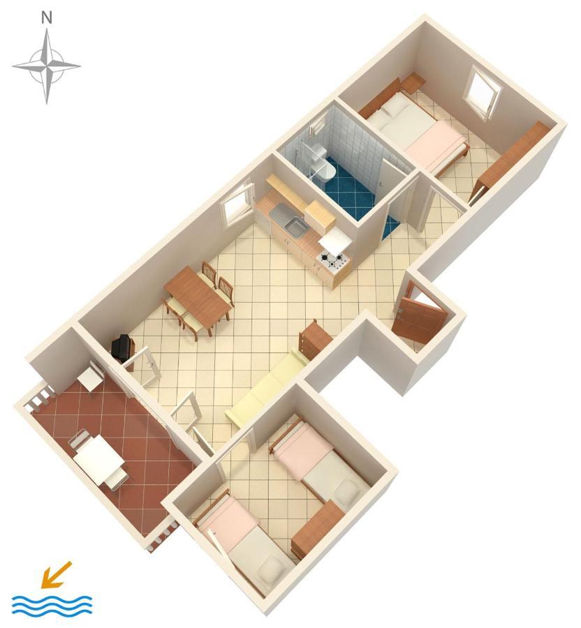 Apartments With A Parking Space Mandre, Pag - 6405 Kolan Exterior foto